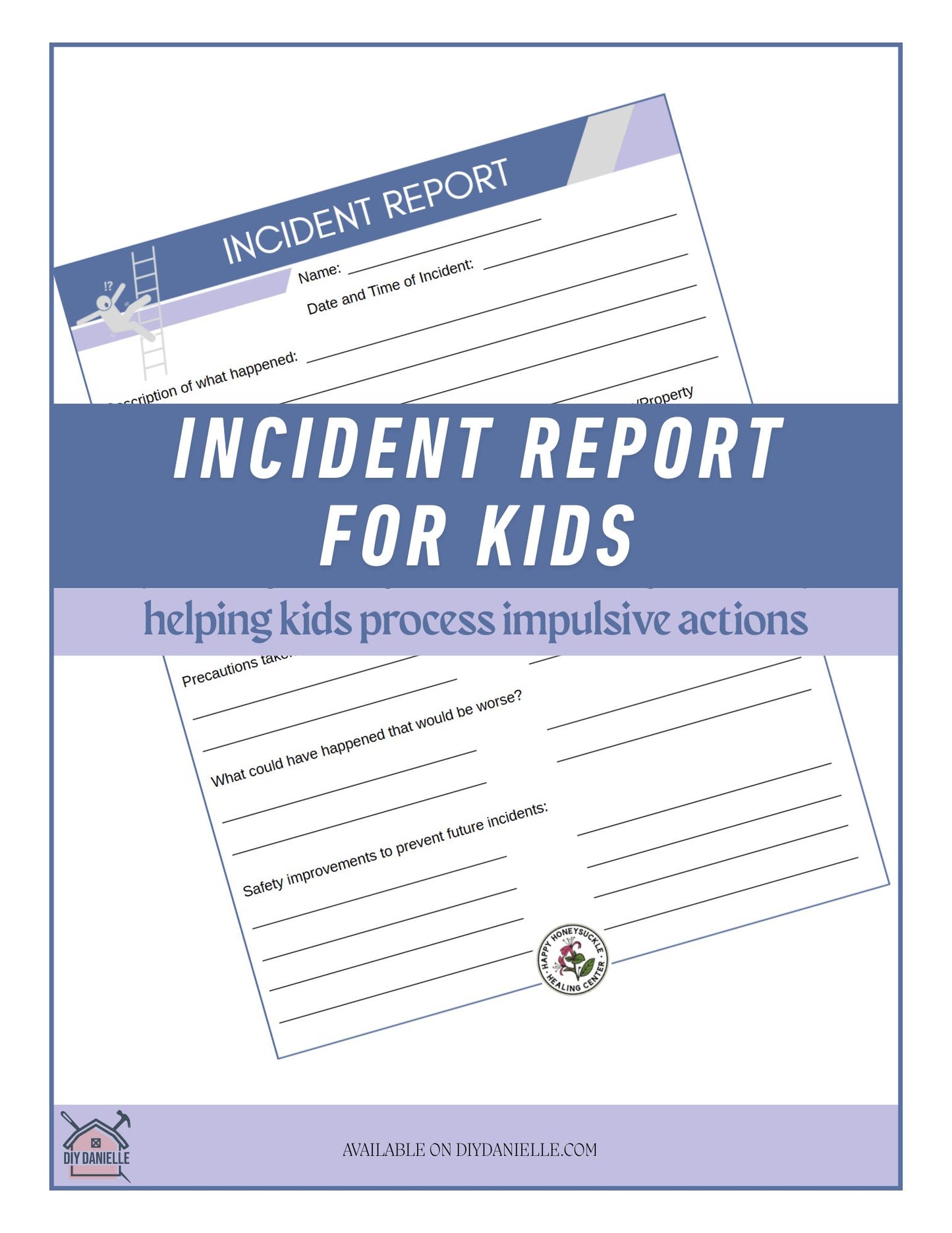 Printable Incident Report for Kids – Safety Awareness & Reflection Sheet