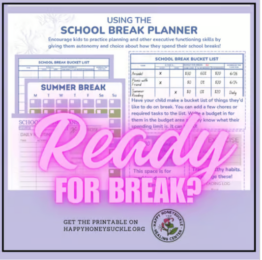 School Break Bucket List Worksheets