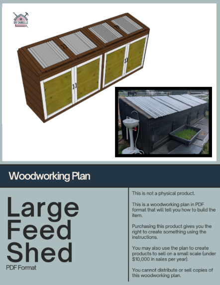Feed Shed Building Plans – DIY Storage for Horse & Livestock Feed | Instant Download