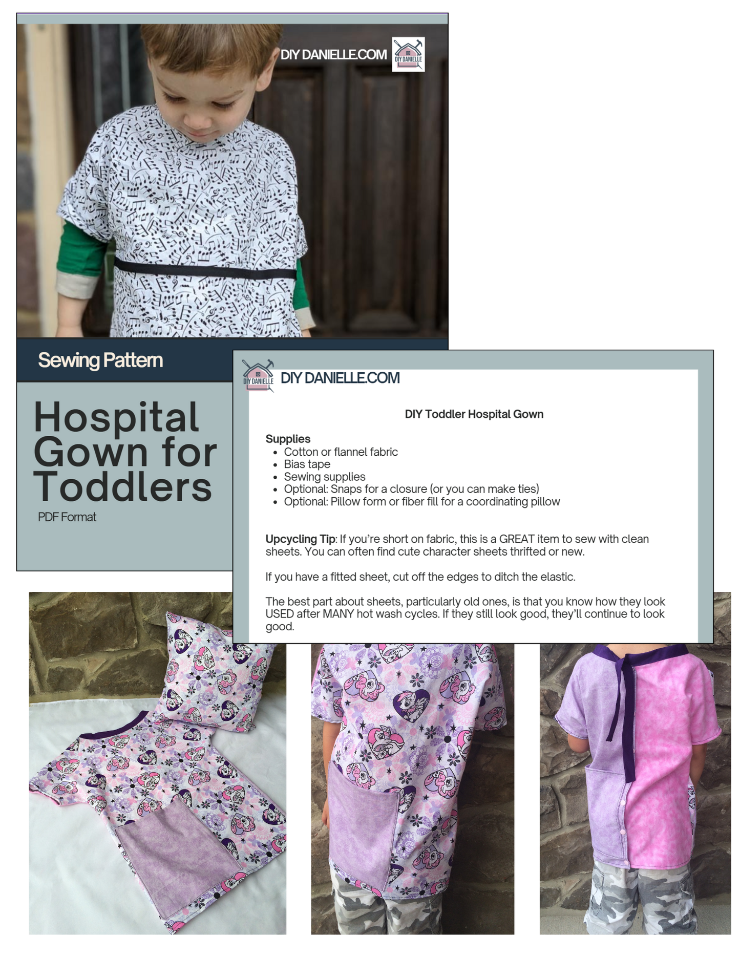 Toddler Hospital Gown Pattern