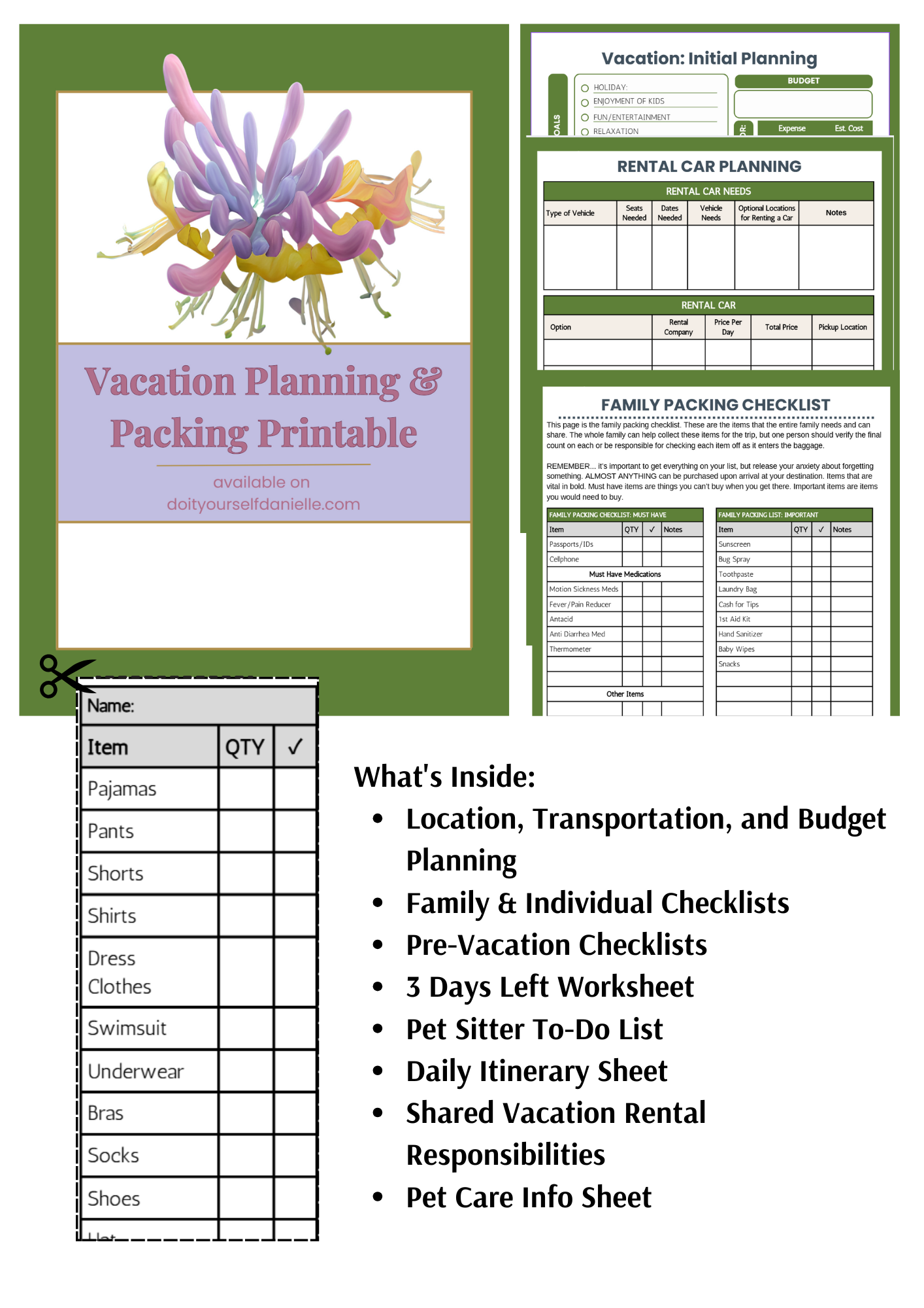 Ultimate Vacation & Travel Planner - Digital Download