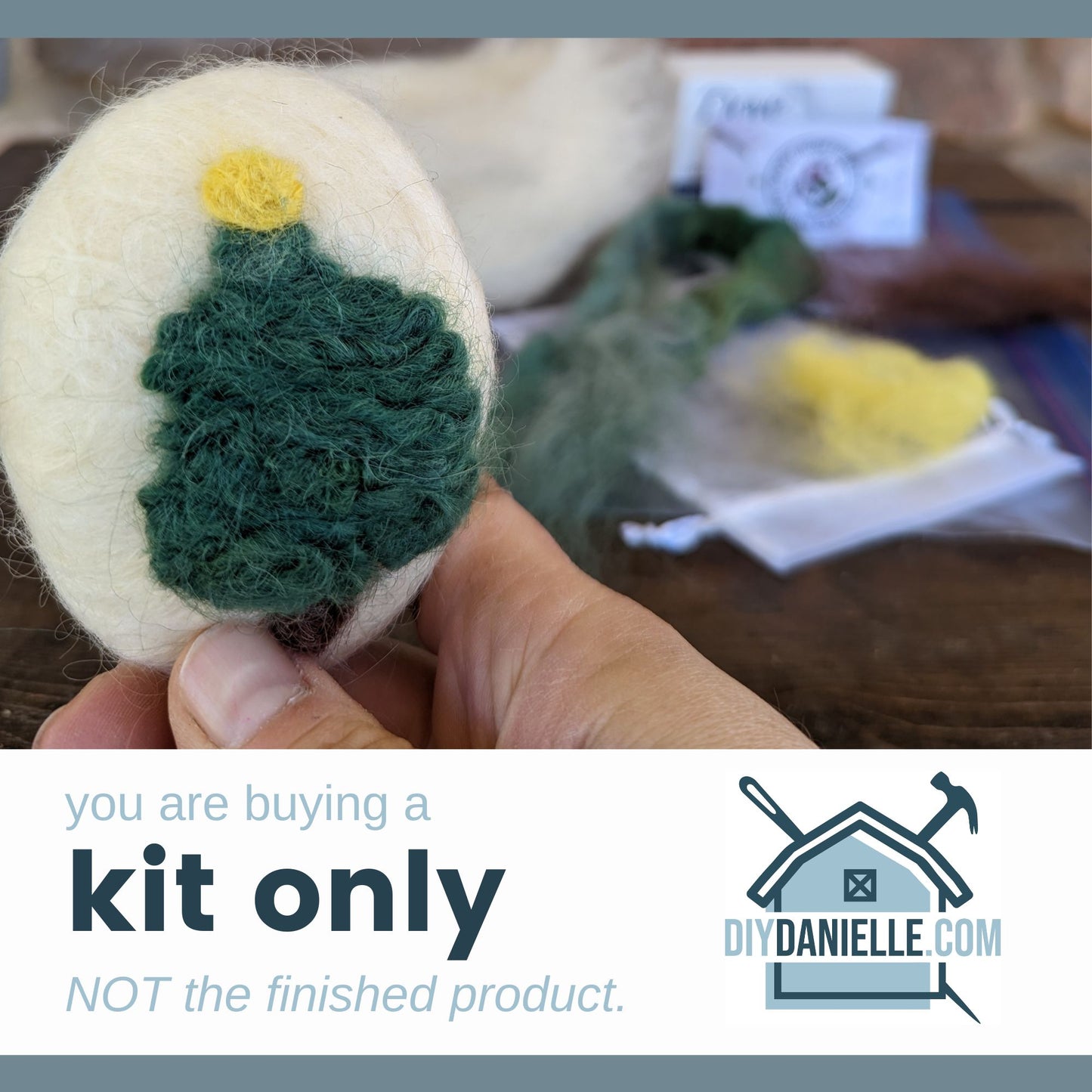 Felted Soap Kit: Christmas Tree