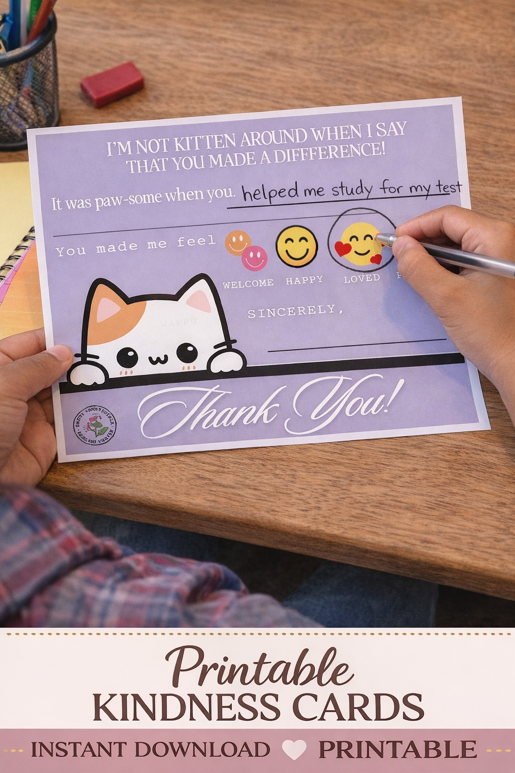 Printable Thank You Cards for Kids – Teach Gratitude Beyond Gifts | Instant Download