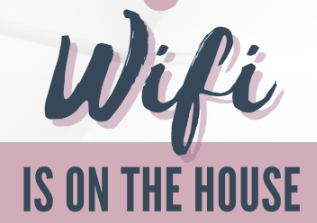 WiFi Password for Guest - Printable Digital Sign for Easy Sharing