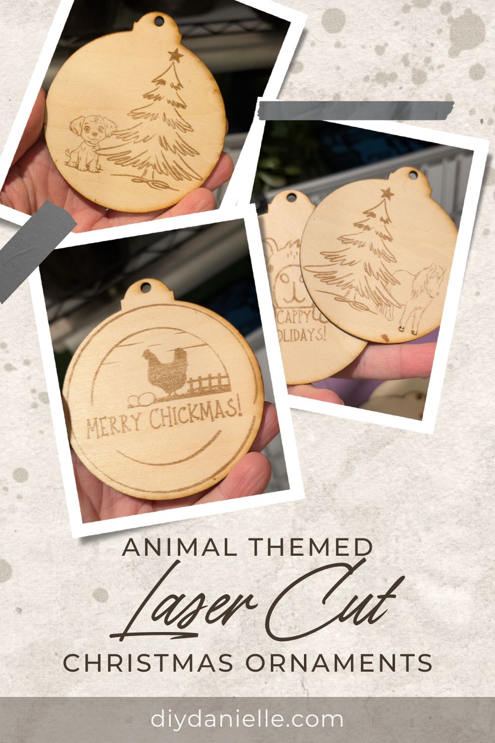 Animal Themed Ornaments SVG Bundle | Laser Cut & DIY Holiday Decor