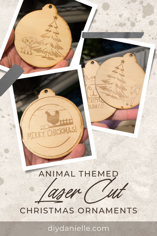 Animal Themed Ornaments SVG Bundle | Laser Cut & DIY Holiday Decor
