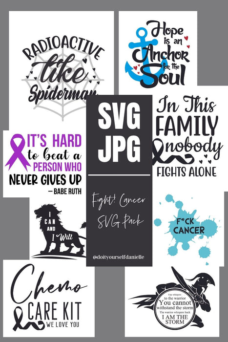 FIGHT! Cancer SVG Set: Gender Neutral