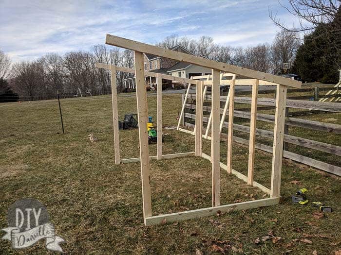 diygoathouse framing  of